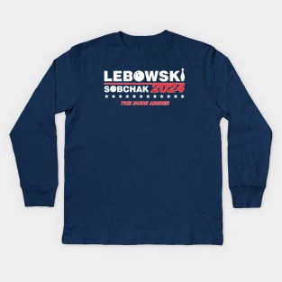 Lebowski Campaign 2024 Kids Long Sleeve T-Shirt